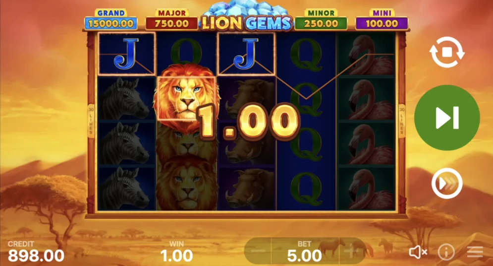 Lion Gems: Hold and Win