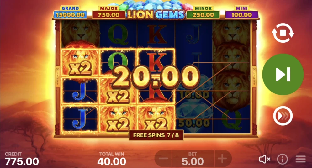 Lion Gems: Hold and Win