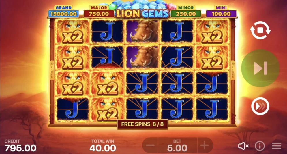 Lion Gems: Hold and Win