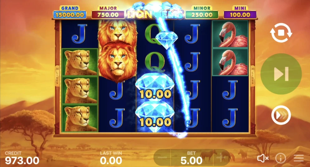 Lion Gems: Hold and Win