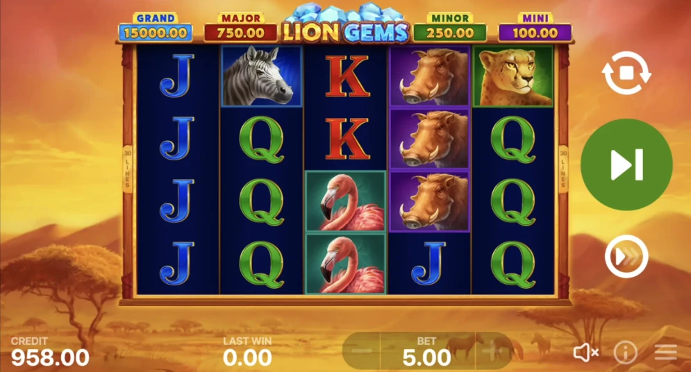 Lion Gems: Hold and Win