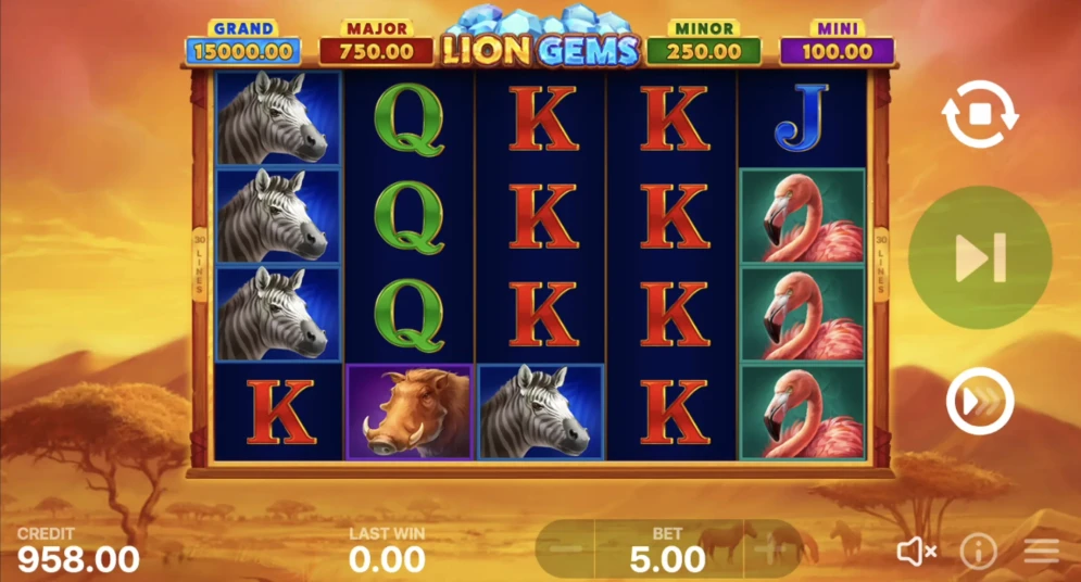 Lion Gems: Hold and Win Slot