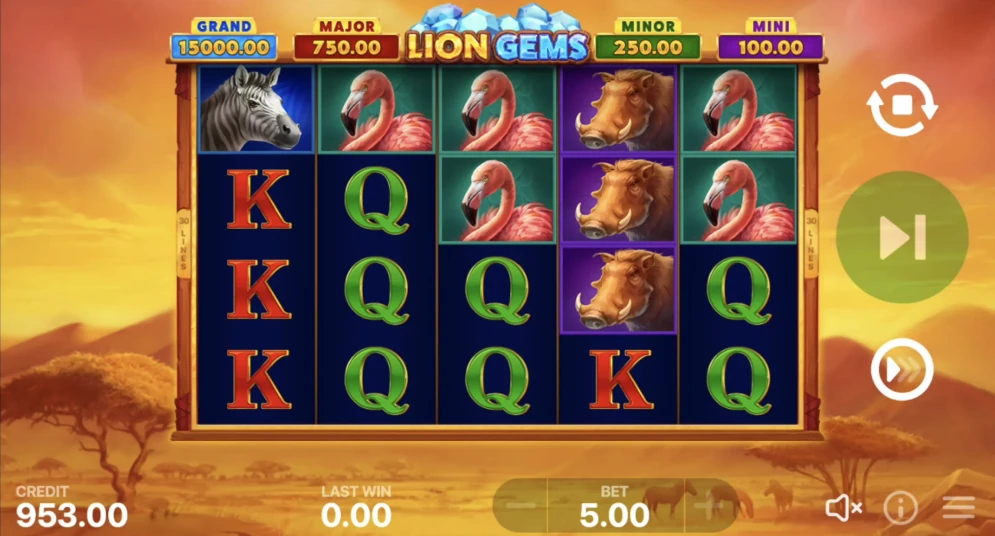 Lion Gems: Hold and Win Slot