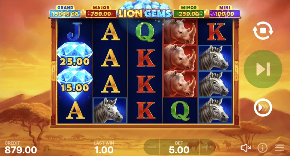 Lion Gems: Hold and Win